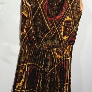 Colorful Geometric Patterned Dress